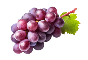 Grapes isolated on transparent background. PNG file, cut out. AI Generated