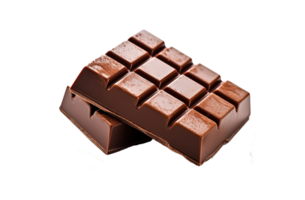 Chocolate isolated on transparent background. PNG file, cut out. AI Generated