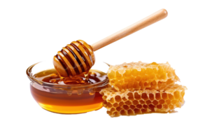 Honey isolated on transparent background. PNG file, cut out. AI Generated