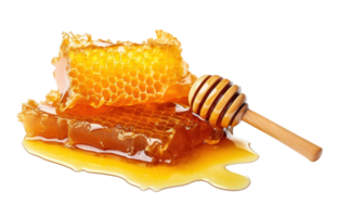 Honey isolated on transparent background. PNG file, cut out. AI Generated