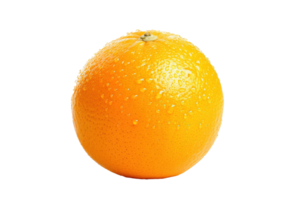 Orange isolated on transparent background. PNG file, cut out. AI Generated