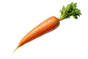 Carrot isolated on transparent background. PNG file, cut out. AI Generated