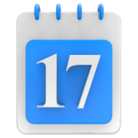3d framställa på kalender ikon transparent bakgrund png