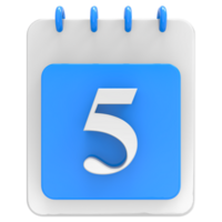 3d hacer en calendario icono transparente antecedentes png