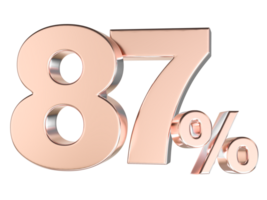 Percent Gold Number Forty 3d Rendering 3d Transparent PNG