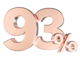 Percent Gold Number Forty 3d Rendering 3d Transparent PNG