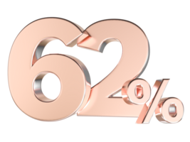 Percent Gold Number Forty 3d Rendering 3d Transparent PNG