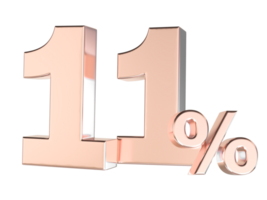 Percent Gold Number Forty 3d Rendering 3d Transparent PNG