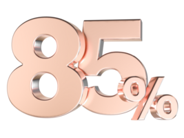 Percent Gold Number Forty 3d Rendering 3d Transparent PNG