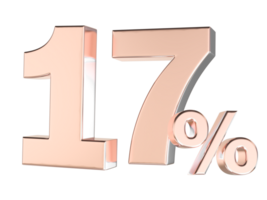 Percent Gold Number Forty 3d Rendering 3d Transparent PNG