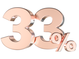 Percent Gold Number Forty 3d Rendering 3d Transparent PNG