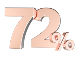 Percent Gold Number Forty 3d Rendering 3d Transparent PNG