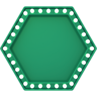 green sign with light png 3d render transparent