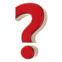 Symbo question mark 3D png