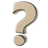 Symbo question mark 3D png