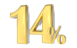 super sale with percent gold 3d number png
