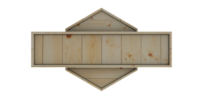 wood sign 3d render transparency png