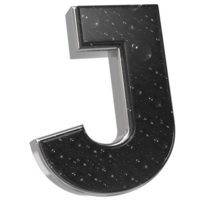 a black and white letter j with water droplets on it png