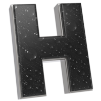 a black and white letter h with water droplets on it png