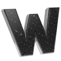 the letter w is made of water droplets png