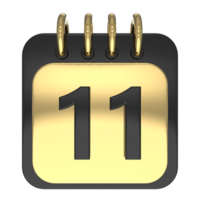 Calendar 3d render transparency png