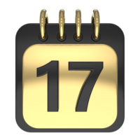 calendario 3d rendere trasparenza png