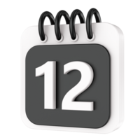 calendario 3d hacer transparencia png