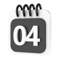 Kalender 3d machen Transparenz png