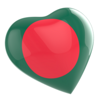 bangladesh flagga hjärta ikon, bangladesh flagga transparent bakgrund png