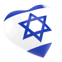 Israel bandera corazón png