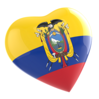 Ecuador bandera corazón clipart png