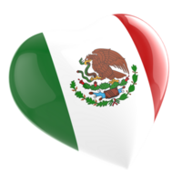 Messico bandiera cuore clipart png