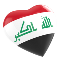 Flagge von Irak Herz Symbol png