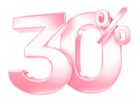 pink percent discount symbol on transparent background png