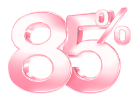 pink percent discount symbol on transparent background png