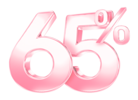 pink percent discount symbol on transparent background png