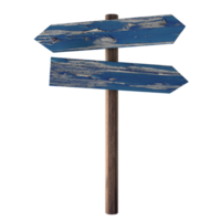 wooden signpost isolated on transparent background png