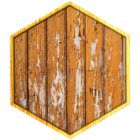 Wood sign png 3d render transparent