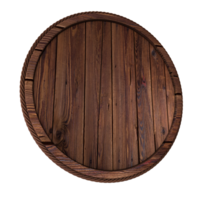 Wood sign png 3d render transparent