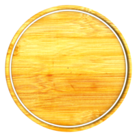 Wood sign png 3d render transparent