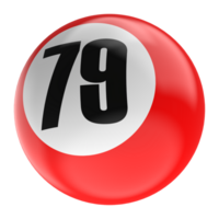 Ball Nummer rot 3d machen png transparent