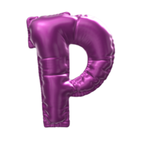 Balloon Number 3D Render png transparent