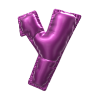 Balloon Number 3D Render png transparent