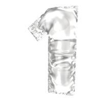 Balloon Number 3D Render png transparent