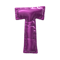 Balloon Number 3D Render png transparent