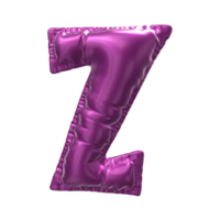 Balloon Number 3D Render png transparent