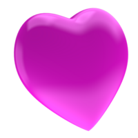 Heart 3D Render transparent png