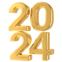 2024 new year balloons gold 27765223 PNG