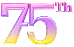 contento anniversario numero 3d rendere trasparenza png