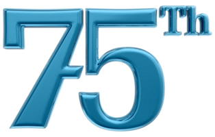 contento anniversario numero 3d rendere trasparenza png